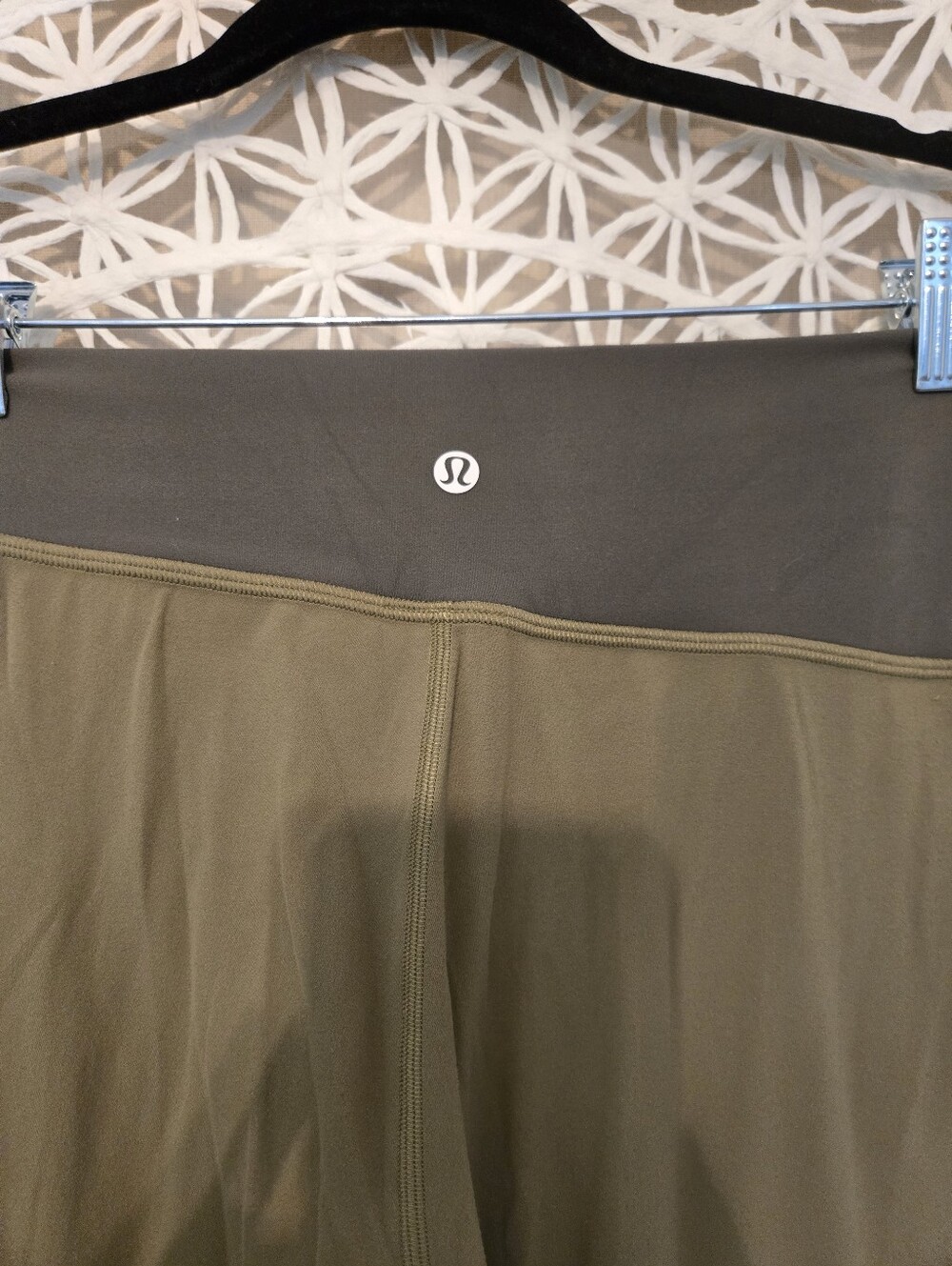 Lululemon Throwback Astro Pant High-Rise Olive Flare Yoga Pants Size 6 - Picture 4 of 9